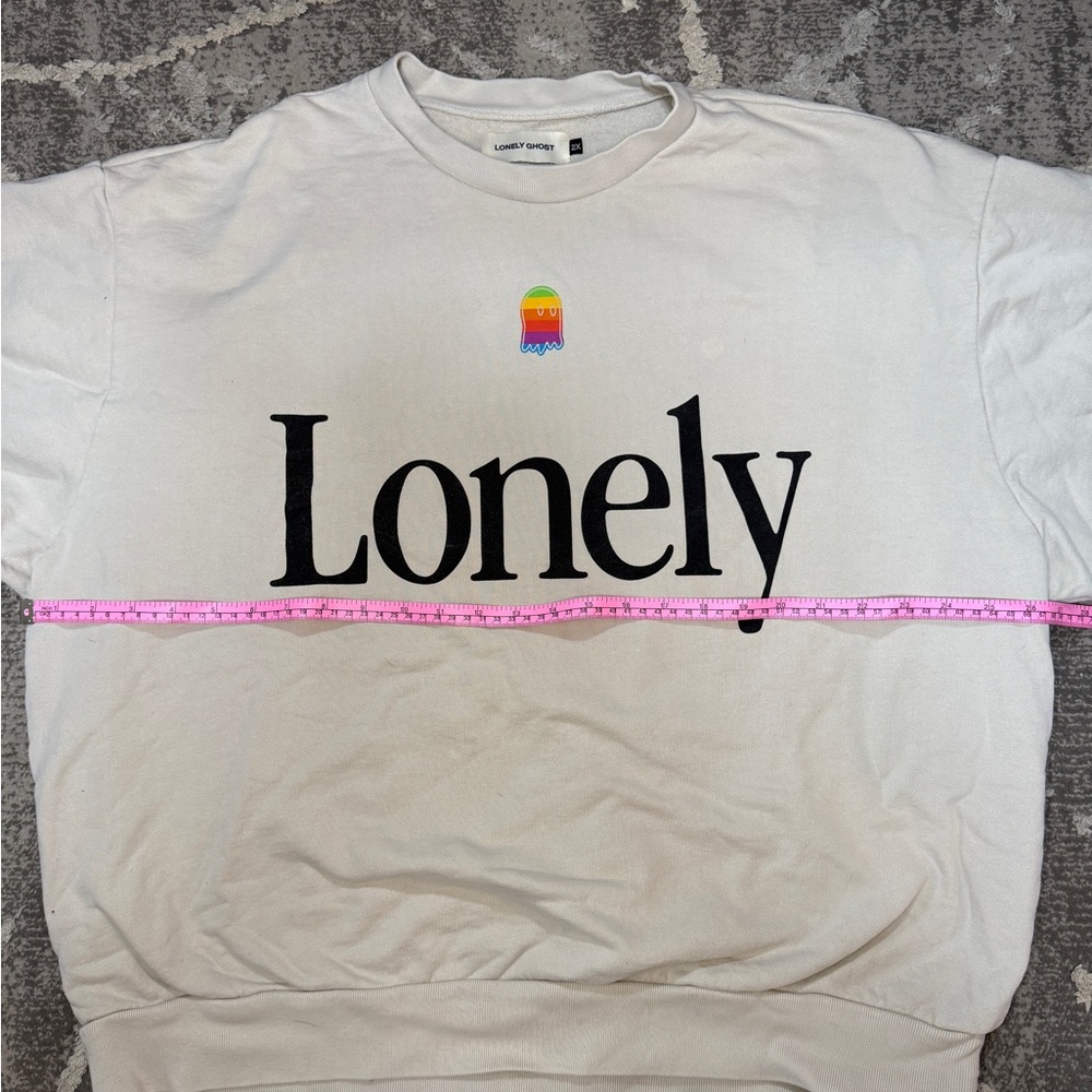 Lonely Ghost “Lonely” Apple Crewneck - Picture 9 of 9